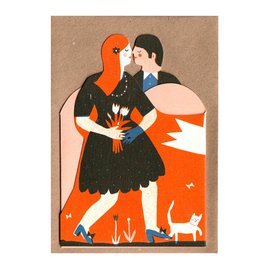 Two People in Love Concertina card