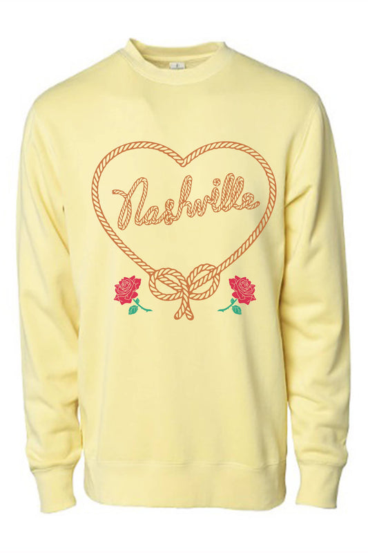 Nashville Rope Heart Sweatshirt