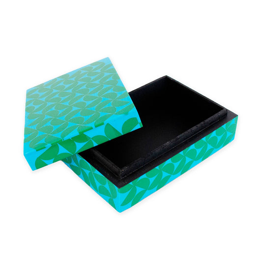 Blue and Green Resin Box