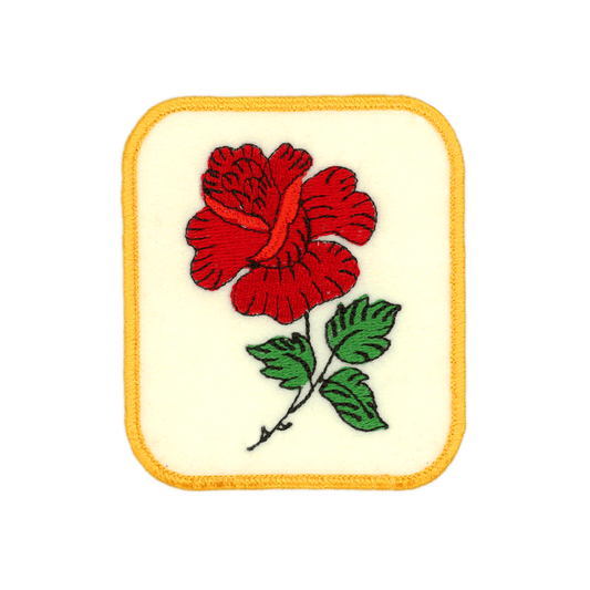 Red Rose Ivory Patch