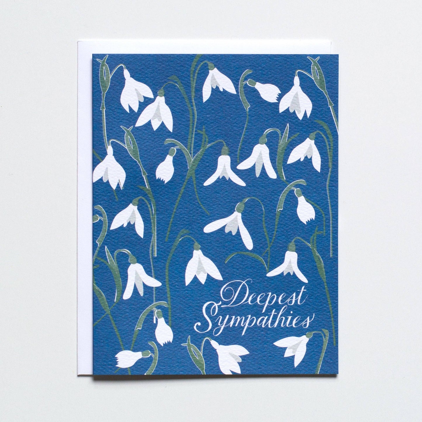 Snowdrops Deepest Sympathies Card