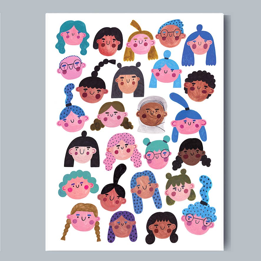 All The Girls A4 Print