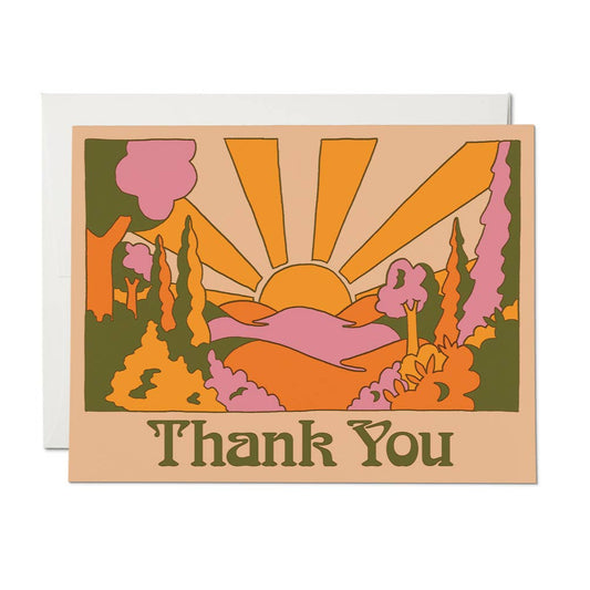 Sunrise Thank You card