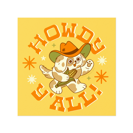 Howdy Y'all print