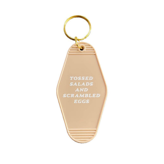 Tossed Salads and Scrambled Eggs Motel Keychain