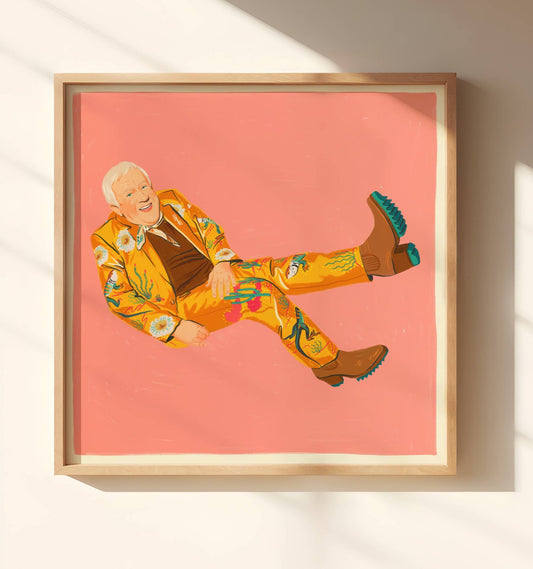 Leslie Jordan print