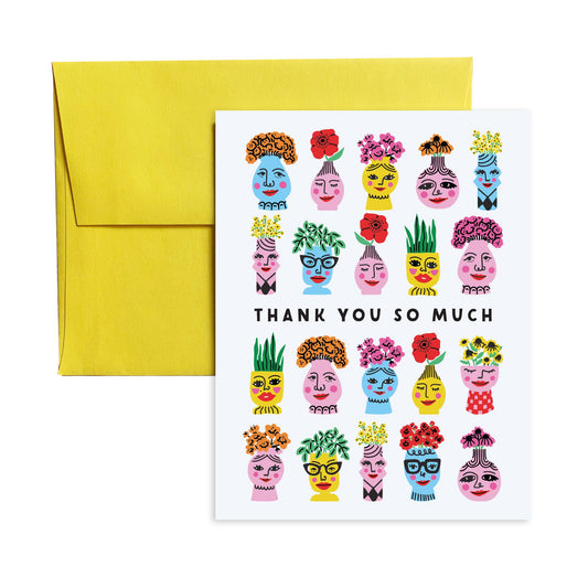 Lady Vases Thank You Card
