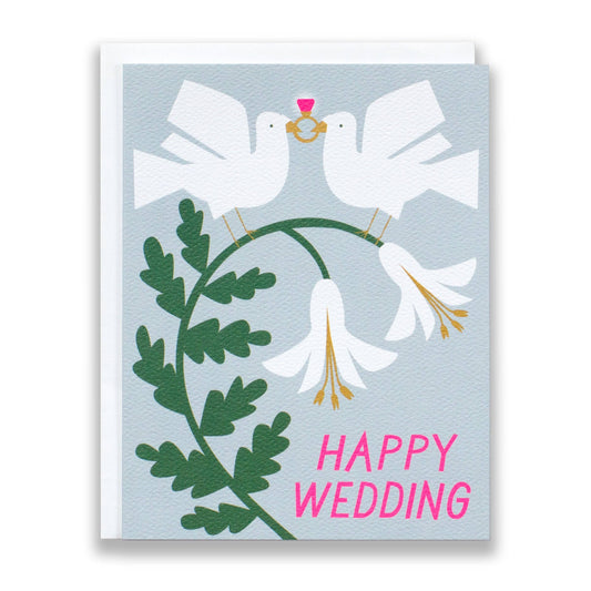 Happy Wedding Doves card