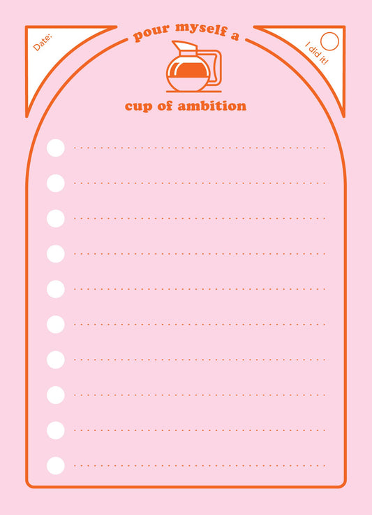 Cup Of Ambition Notepad