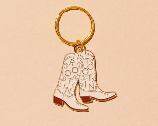 Rootin' Tootin' Cowboy Boot Keychain