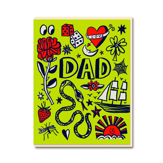 Dad Tattoo card