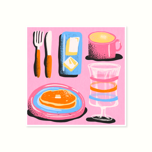 Pancake Day 9.8x9.8" print