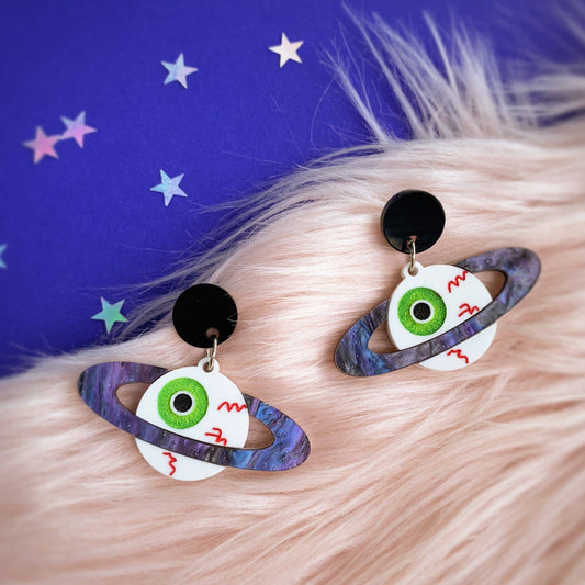 Eyeball Planet Earrings