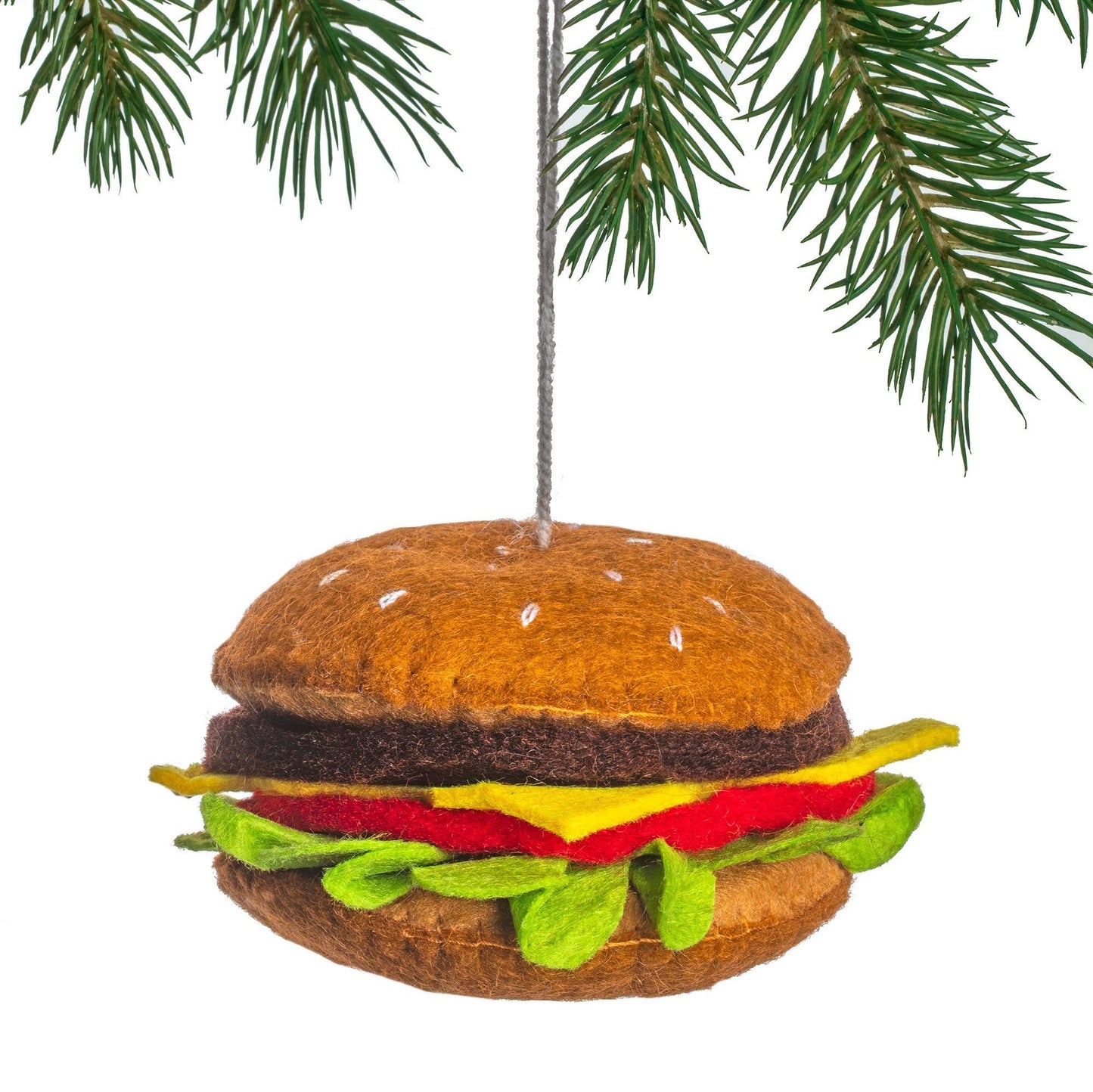 Cheeseburger Felt Ornament