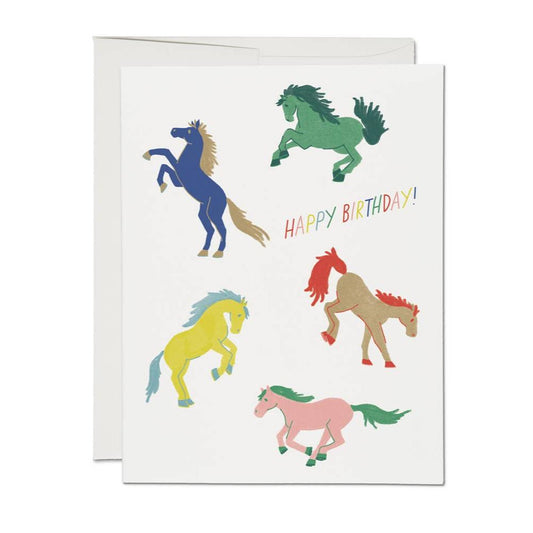 Wild Horses Birthday card