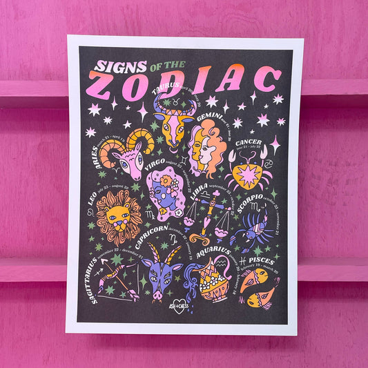 Zodiac Signs print