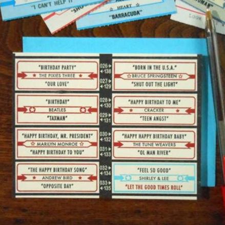 Birthday Jukebox card