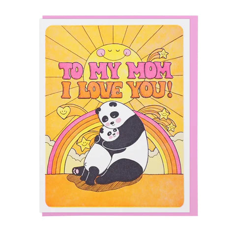 Mother's Day Pandas card