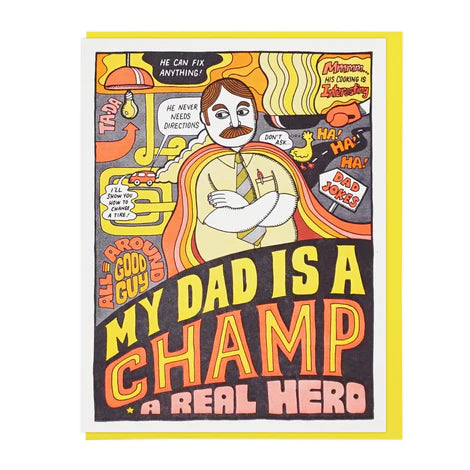 Dad Is A Champ card