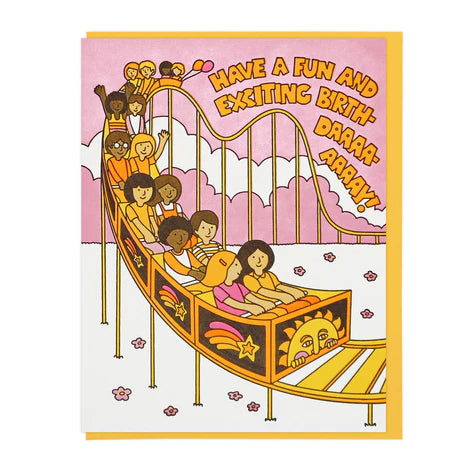 Rollercoaster Birthday card