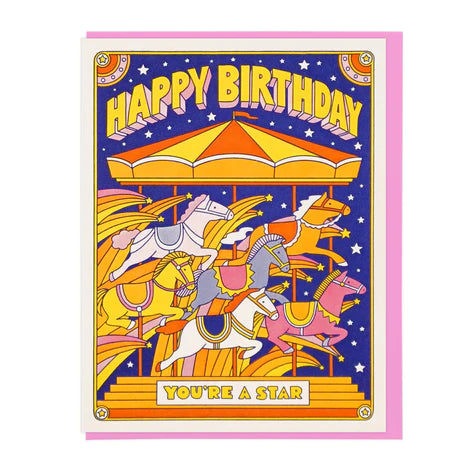 Birthday Carousel card