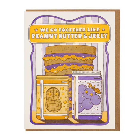 Peanut Butter & Jelly Love card