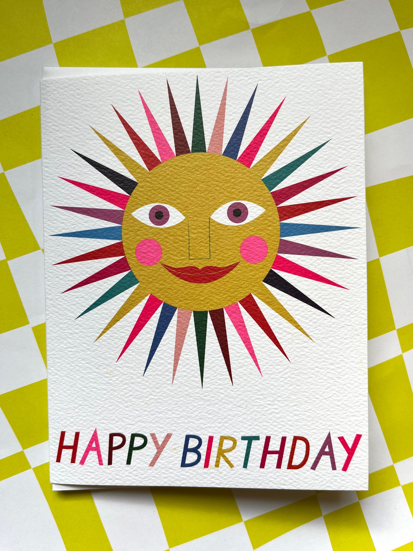 Birthday Rainbow Sun card