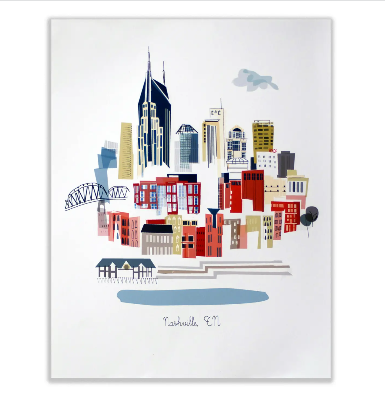 Downtown Nashville print