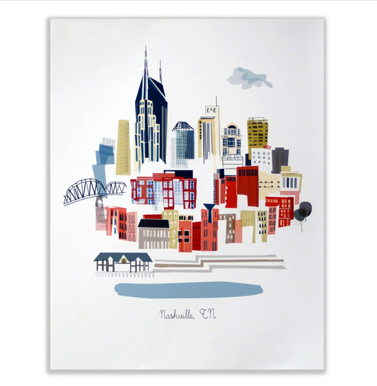 Downtown Nashville print
