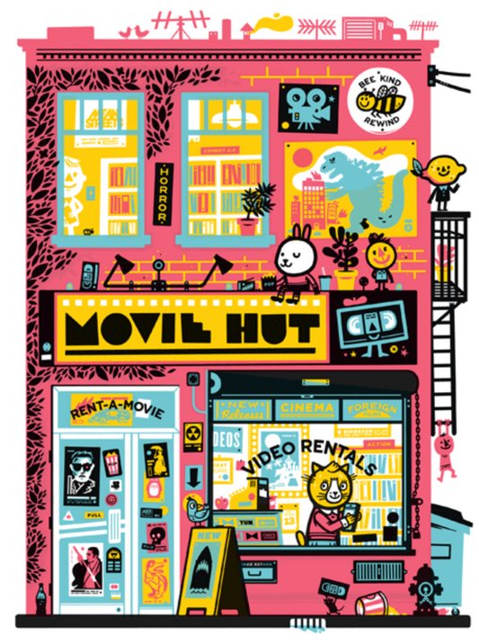 Movie Hut print