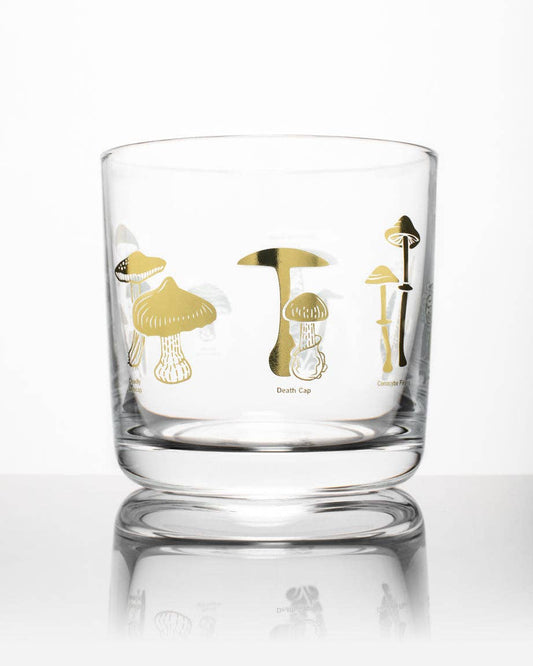 Mushrooms Whiskey Glass