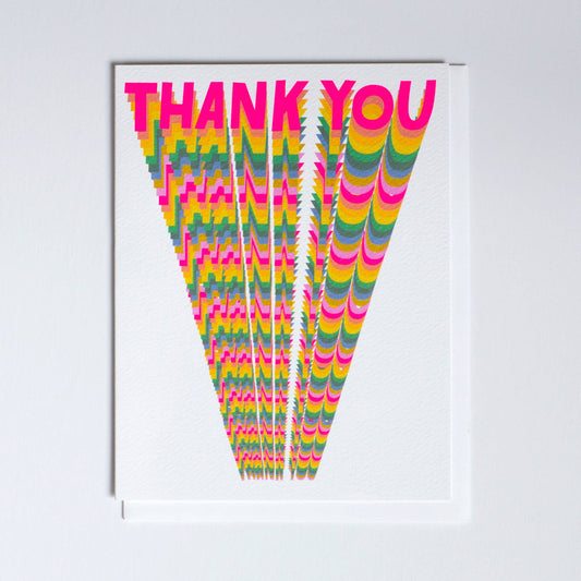 Infinite Rainbow Thank You card