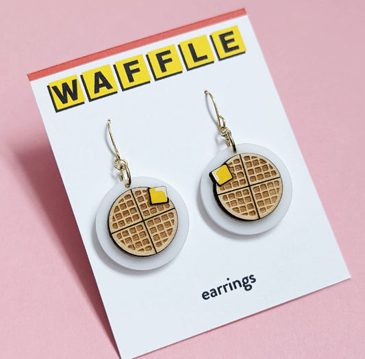 Waffle Earrings