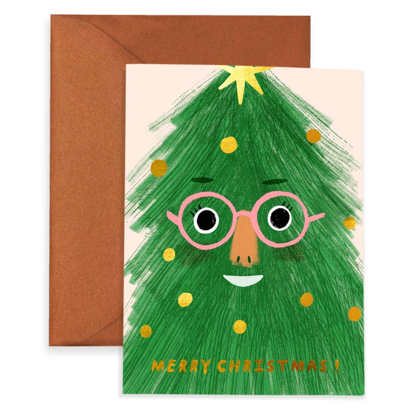 Fir Face Holiday Cards Boxed Set of 8