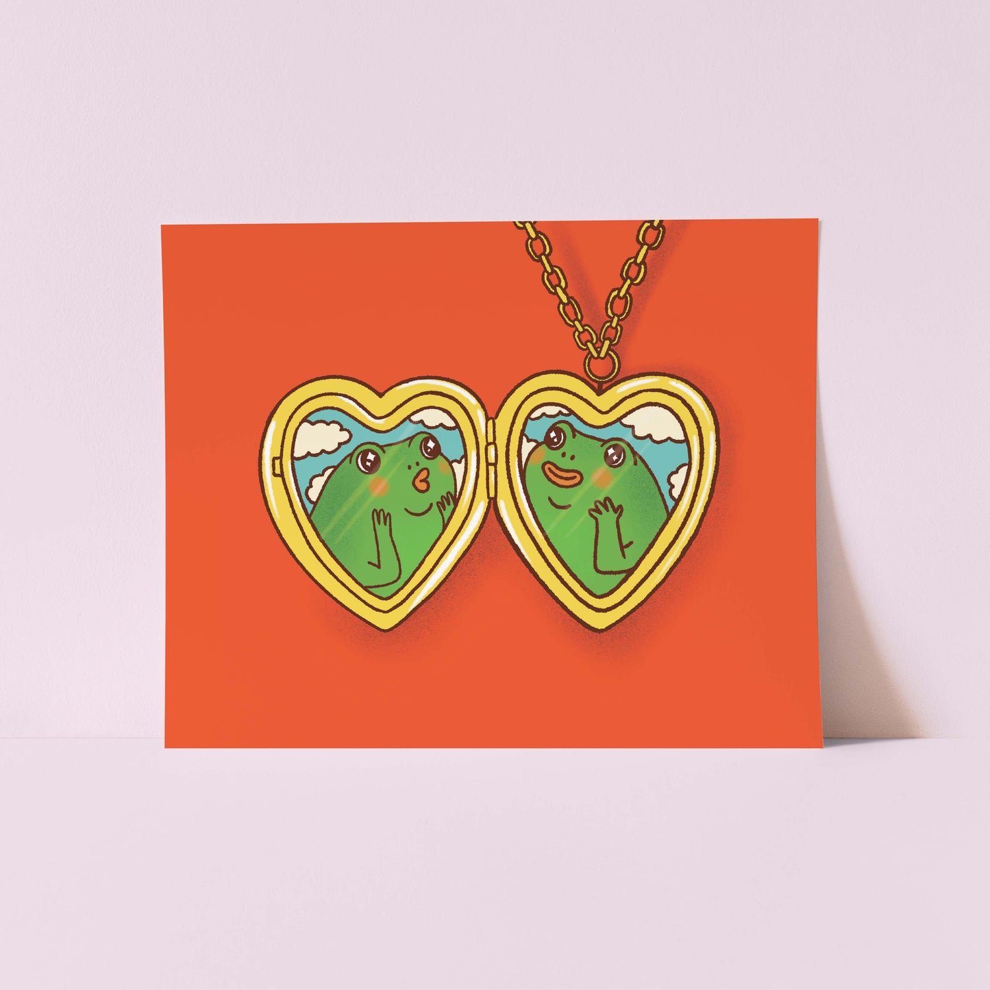 Frog Locket print