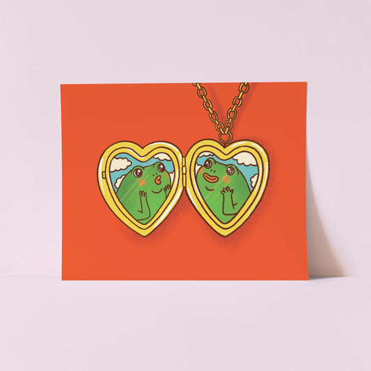 Frog Locket print