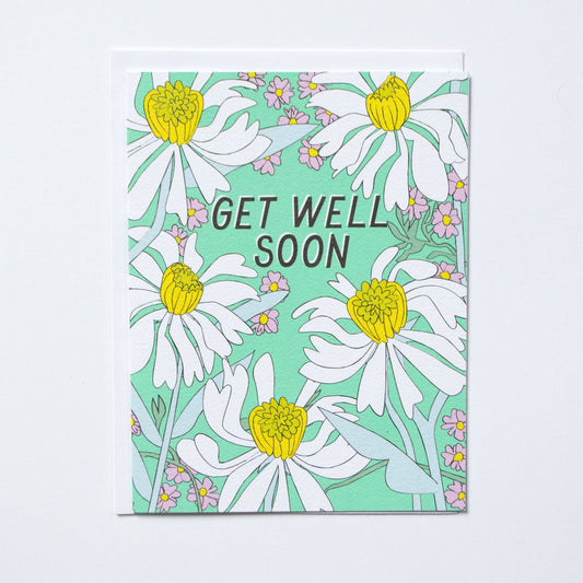 Get Well Soon Daisies card