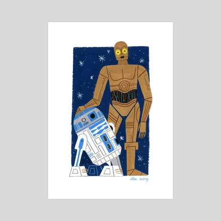 R2-D2 and C-3PO 8x10"