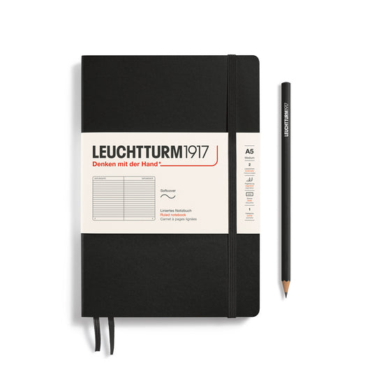 Leuchtturm Medium Notebook: Softcover, Ruled Pages