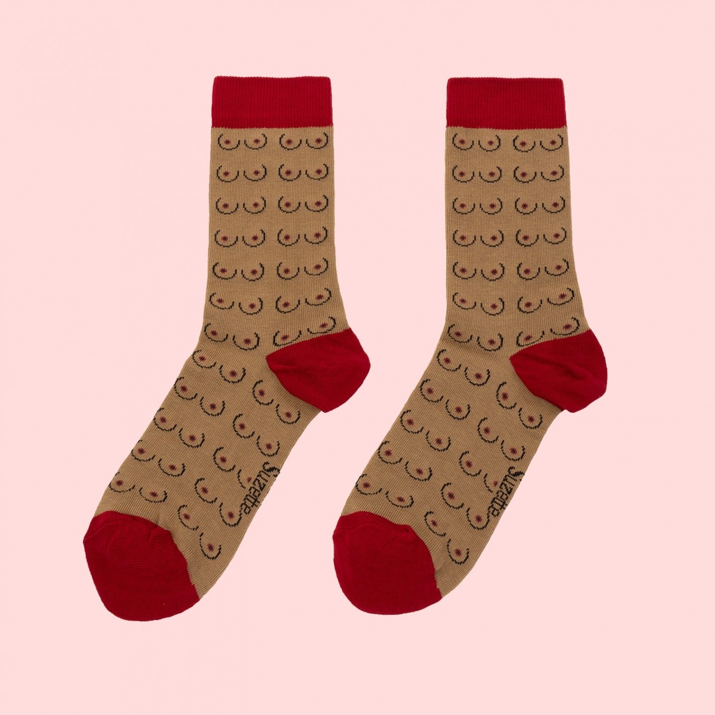 Boobs Brown Socks