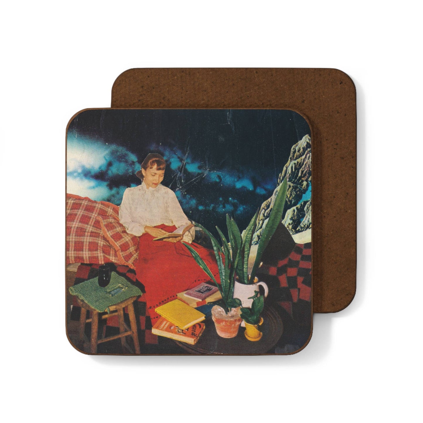 Plant Lady Collage Coaster