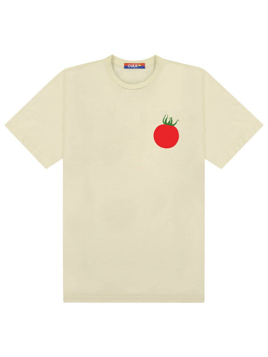 Tomato Unisex Cream T-shirt
