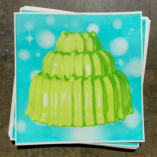 Radioactive Jell-O print