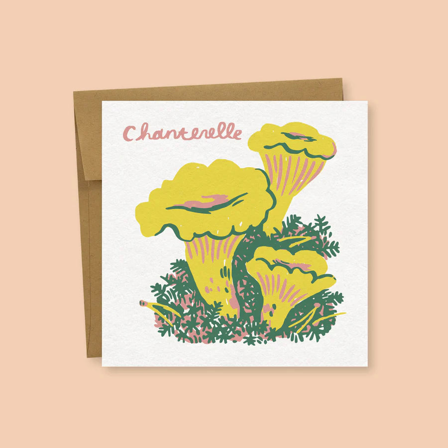 Chantrelle Mushroom Card