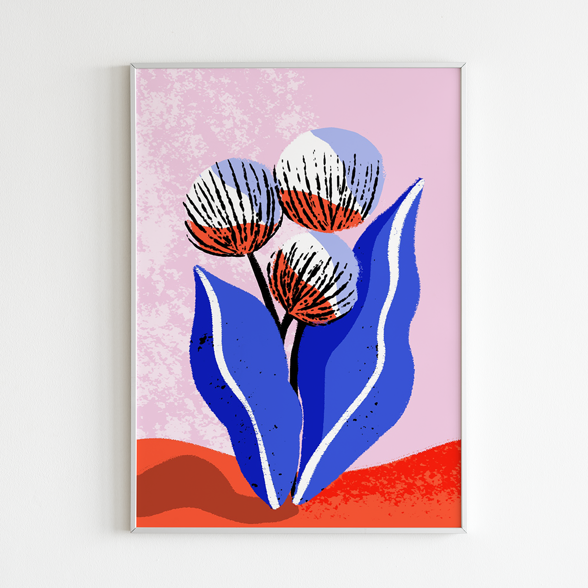 Surreal Bulb Flower print