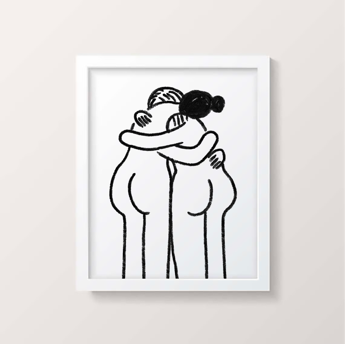 Lady Hug 11x14"