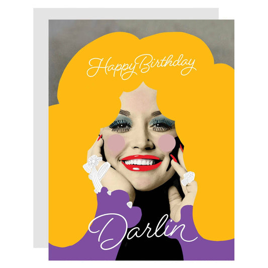 Birthday Darlin Dolly card