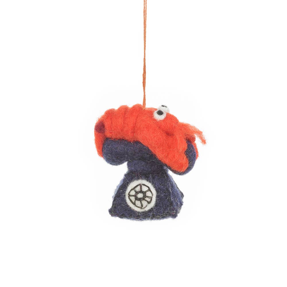 Dali's Lobster Telephone Felt Ornament