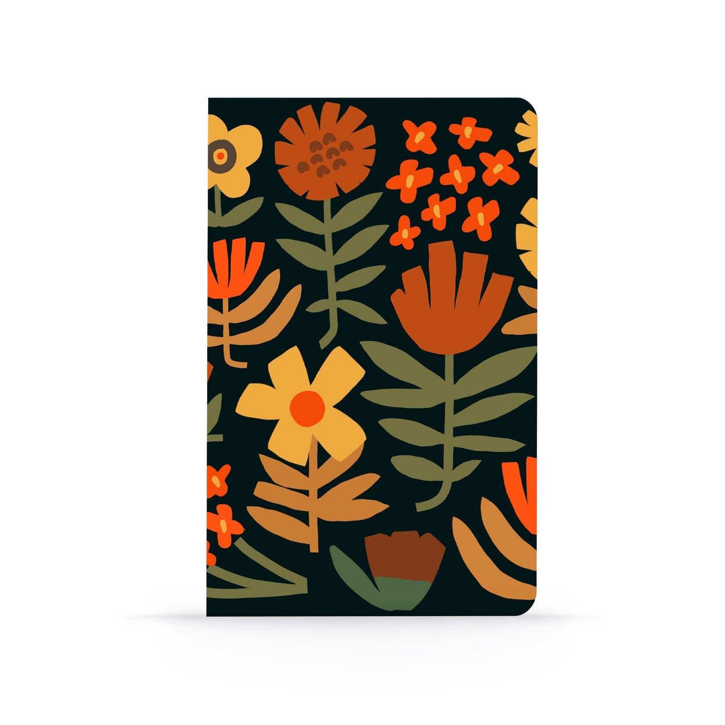 Floral Layflat Lined Notebook