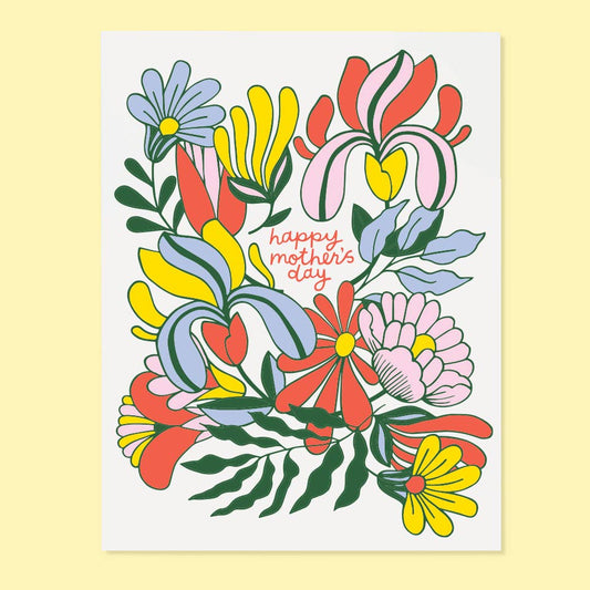 Floral Mother's Day card